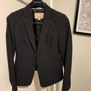 Long & Lean-Fit Washable Wool-Blend Blazer -size 4